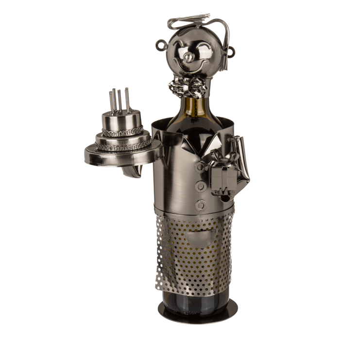 Metal bottle holder, Birthday Congratulant I,