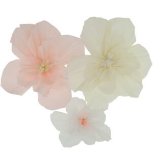 Table decoration - Flower Set - Playful Powder - 3 pieces