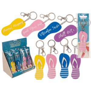 Metal key chain, Flip Flop,