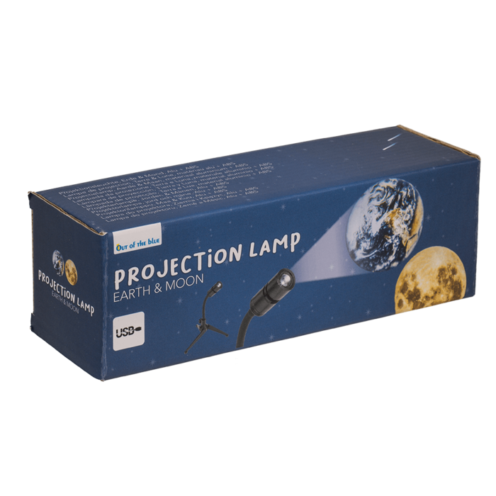 Projection lamp, Earth & Moon, alu + ABS material, - Image 3