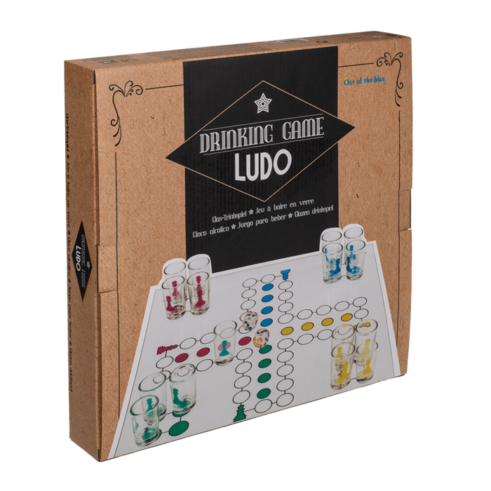 Ludo Drinking Game with 16 glasses & 2 dices, - Image 3