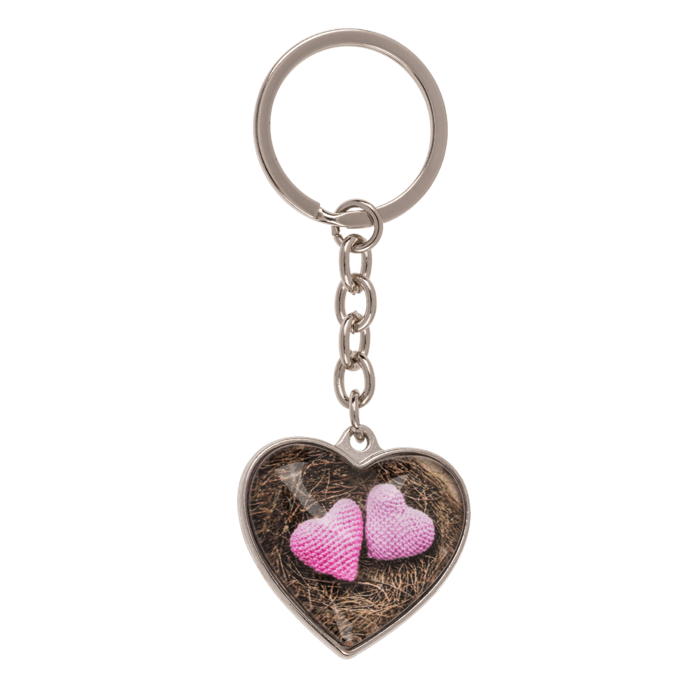 Metal keychain, Hearts, - Image 2