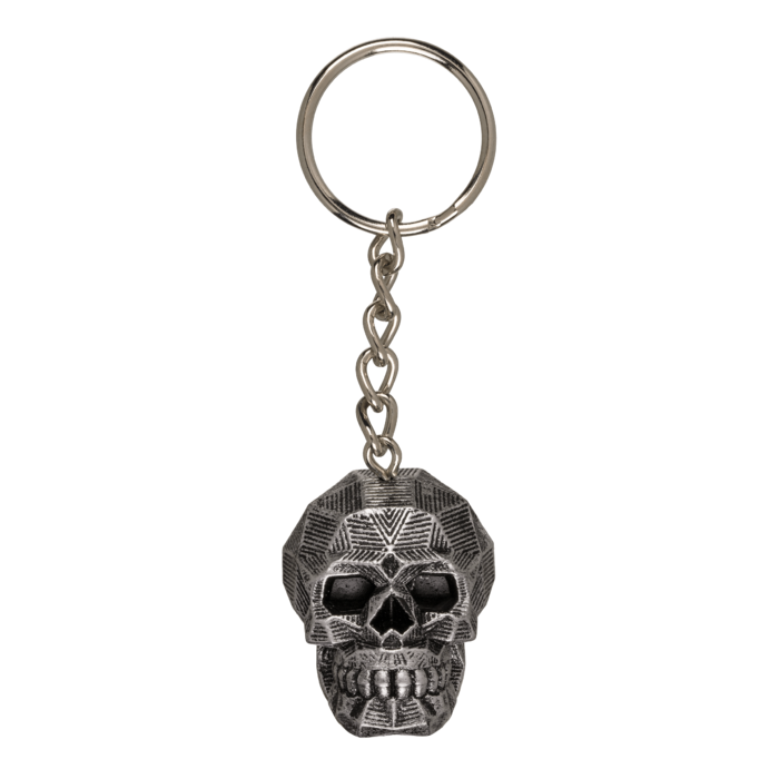 Metal Keychain, Metallic Skull, ca. 4 cm, - Image 2