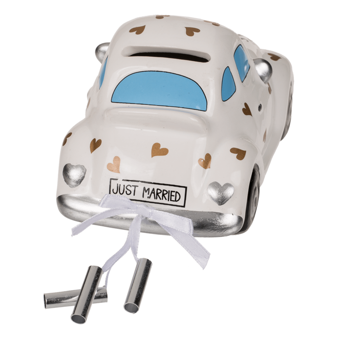 Savings box with lock, wedding car , - Image 3