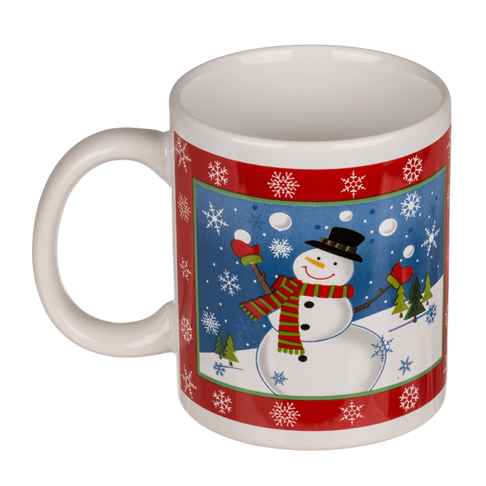 Mug with Christmas design (snowman, - Image 2