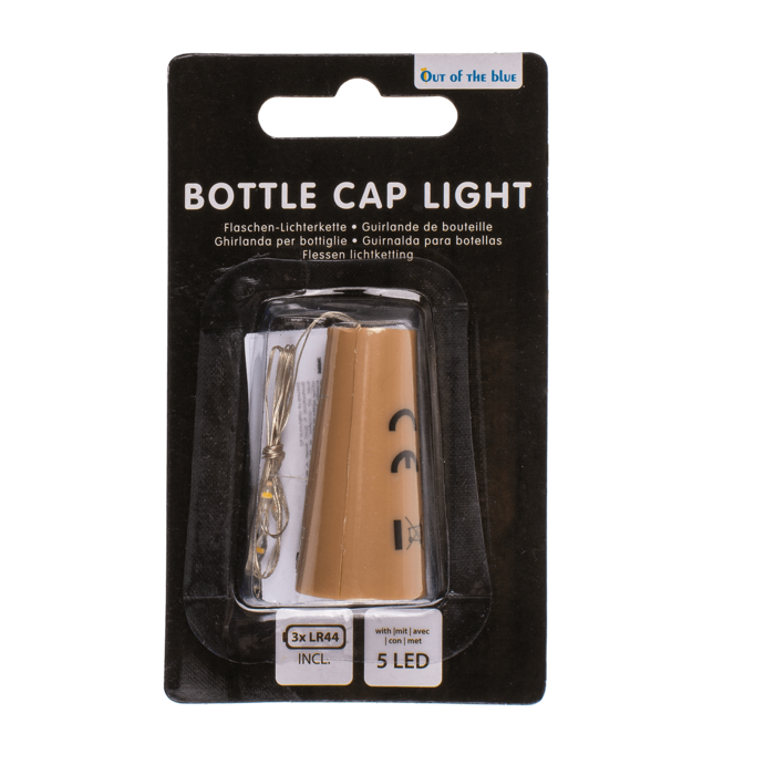 Bottle cap light with 5 warm white LED (including, - Image 2
