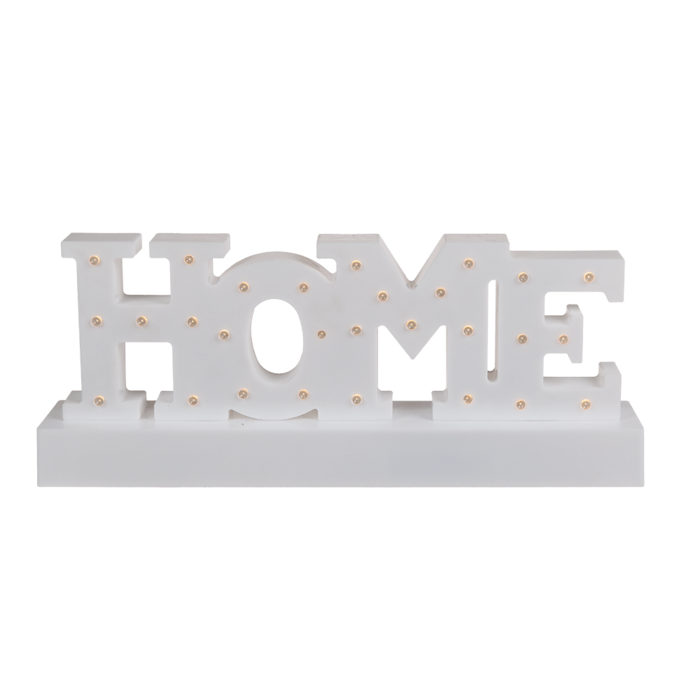 White plastic letter light, Home, - Image 3
