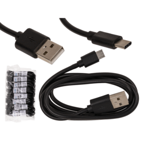 Black USB cable, Typ Micro,