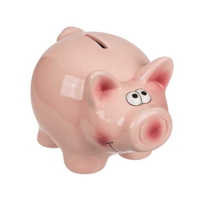 Savings box with lock, Pig, - Image 3