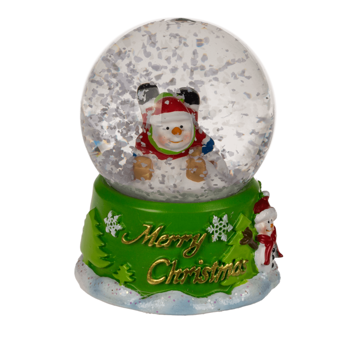 Polyresin snow globe, Merry Christmas, - Image 2