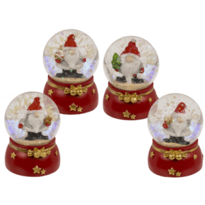 Snow globe, Gnome, on base, 4.5 x 4.5 x 6 cm,