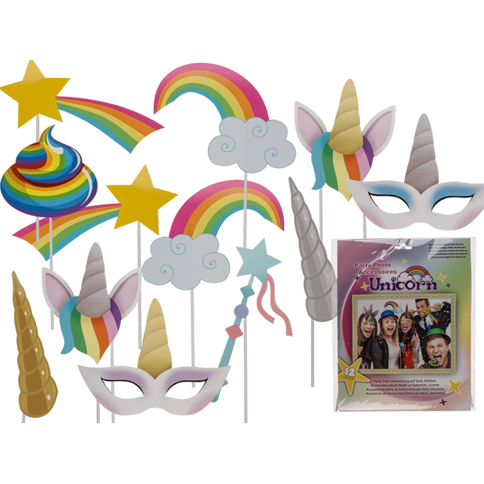 Party photo accessories, unicorn,