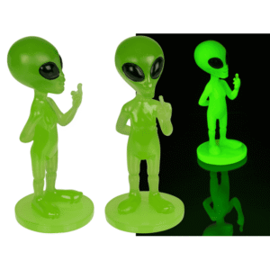 Alien, Glow in the dark;15.5 cm x 6.5 cm x 6.5 cm,
