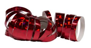 Serpentines Holographic Red 4m - 2 pieces