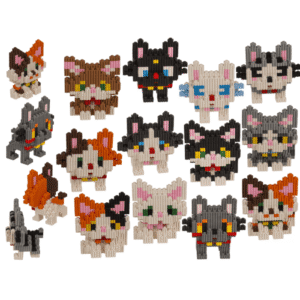 Construction blocks, Kittens,