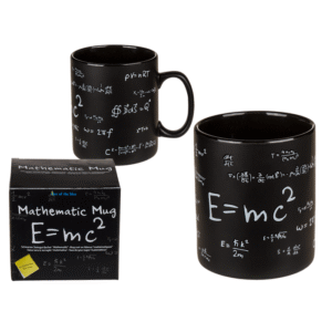 Black stoneware mug, Mathematic,