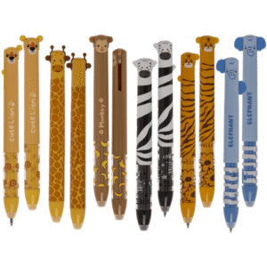 Dual Colour Erasable Pen, Wildlife,