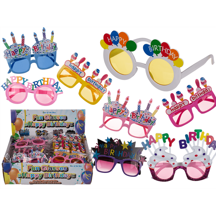 Fun glasses, happy birthday,
