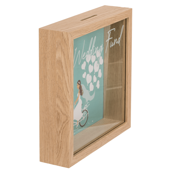 Wooden saving box, wedding fund, - Image 4