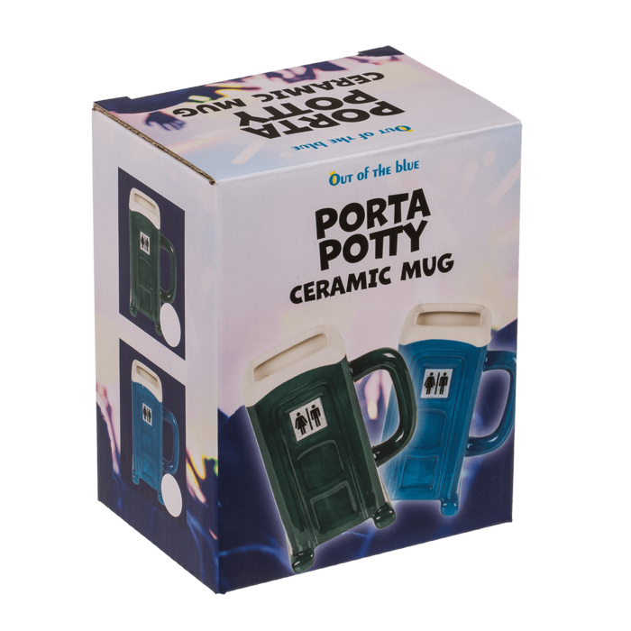Mug, Porta Potty, 13 x 10 cm, dolomite, - Image 3