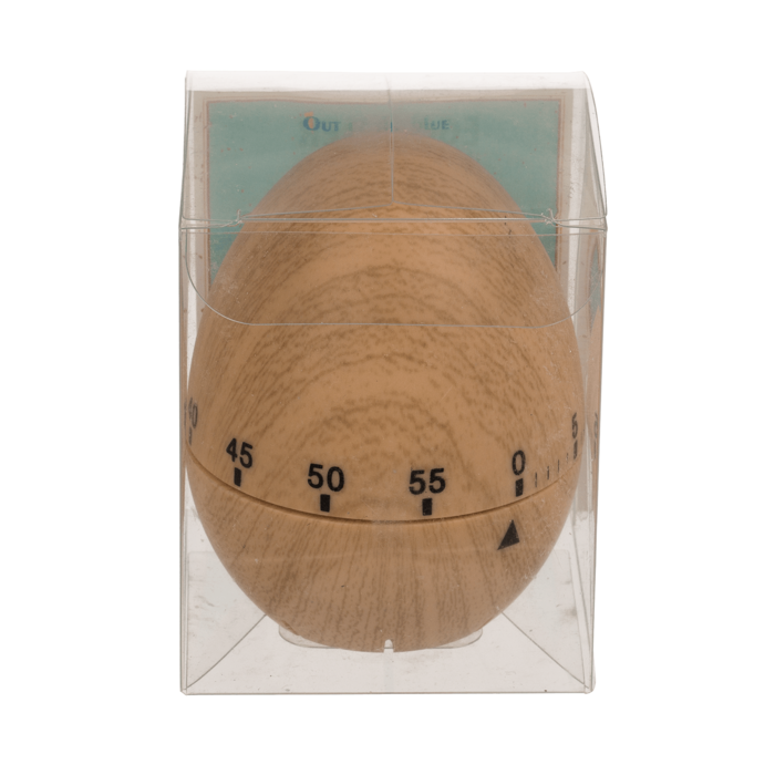 Plastic timer, Egg in wooden optic, - Image 4