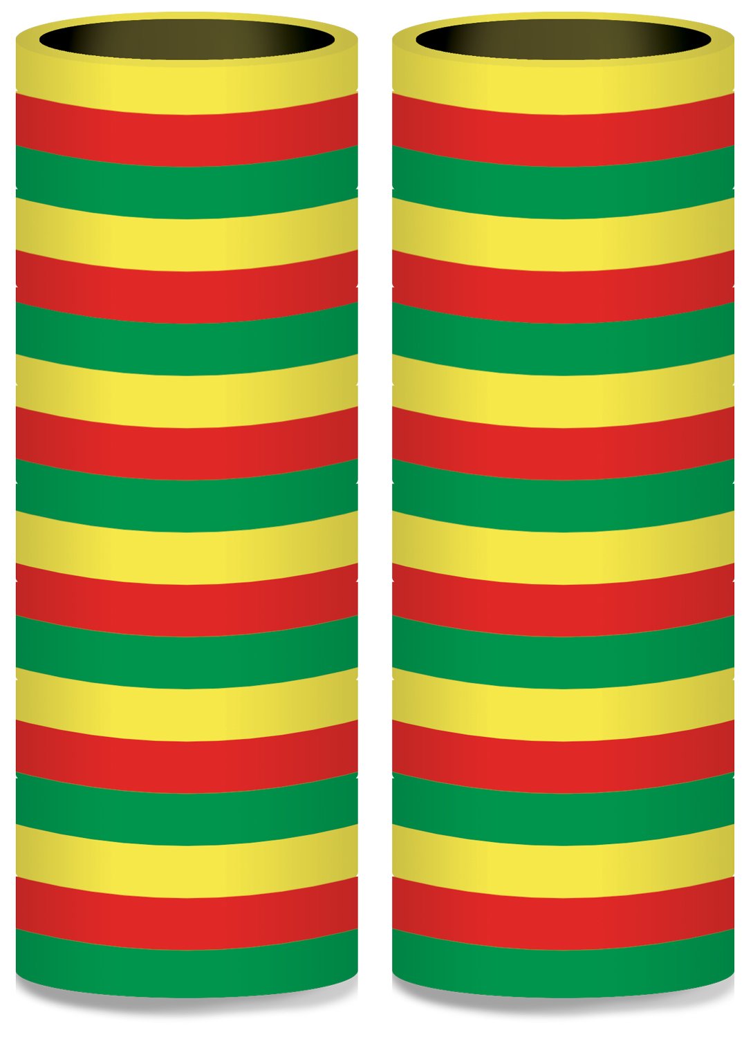 Serpentines Red-Yellow-Green 4m - 2 pieces