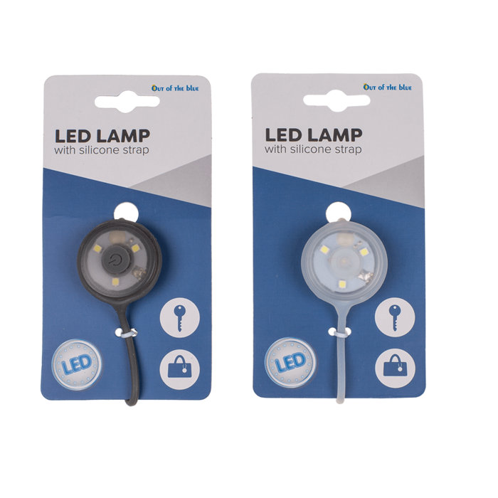 LED Lamp with silicone strap, ca. 8 cm, - Image 4