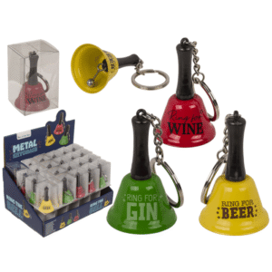 Keychain, Bell - Ring for Wine/Beer/Gin,