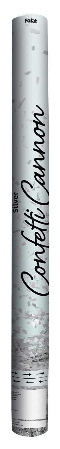 Confetti Cannon Silver XL - 57cm