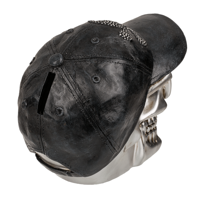 Savings bank with lock, Skull with basecap, - Image 4