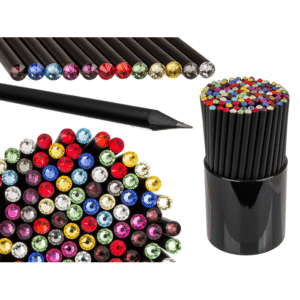 Black pencil with Swarovski stone,
