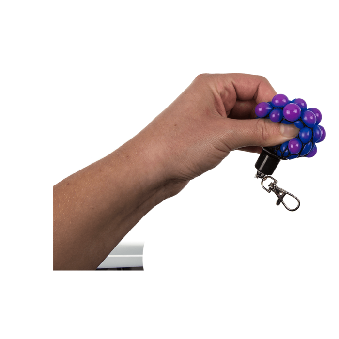Metal keychain, Squeeze ball in net, - Image 2