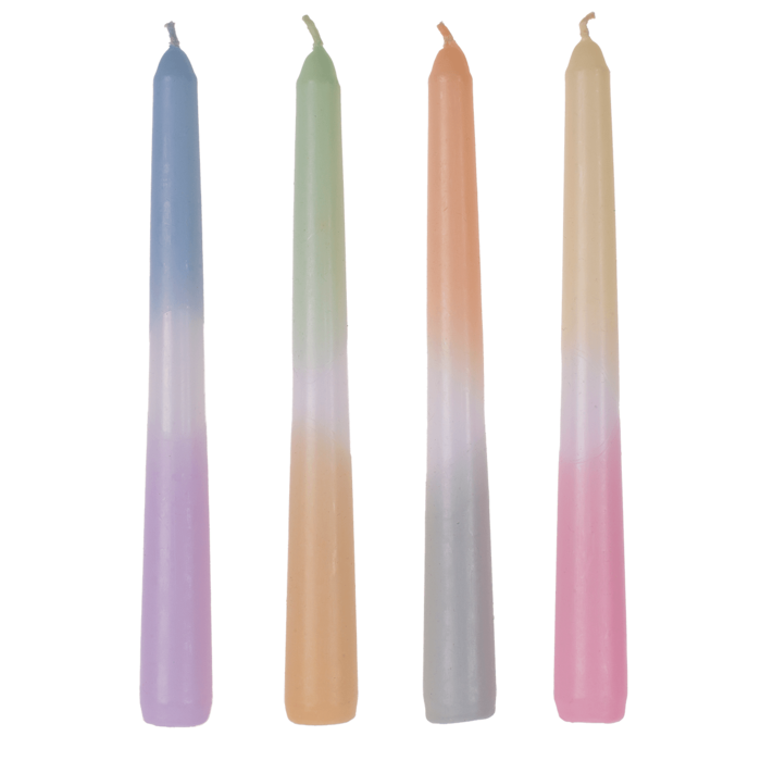 Taper candle with colour gradient, Pastel, - Image 4