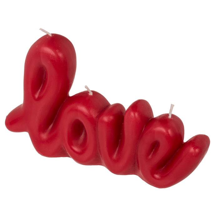 Red candle, Love, ca. 20 x 3,8 x 11,8 cm - Image 2