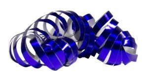 Serpentines Metallic Blue 4m - 2 pieces