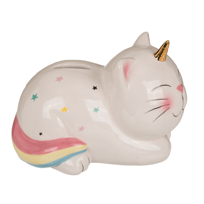 Savings bank with lock, Unicorn Cat, - Image 3