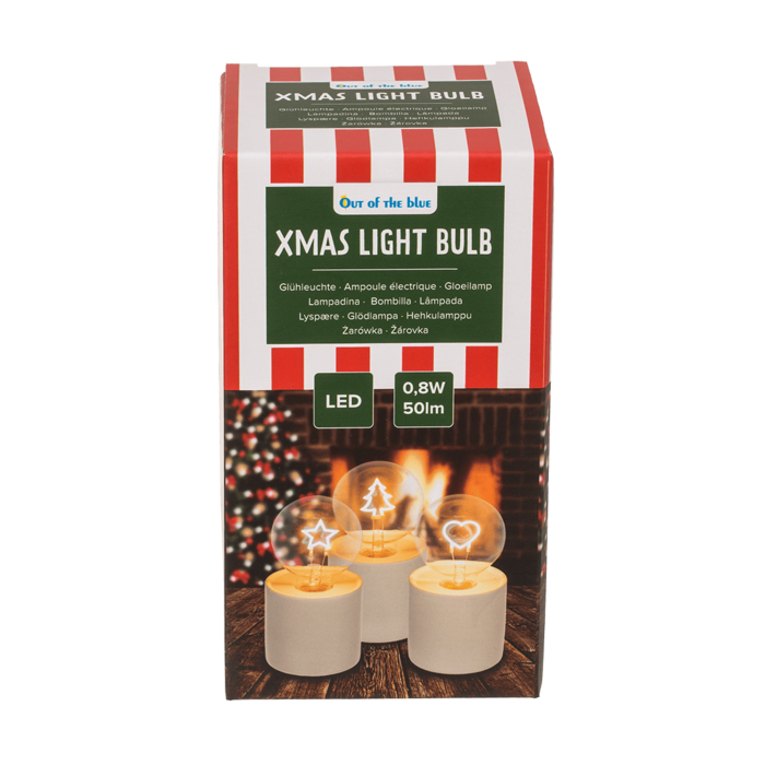Motif light bulb, Christmas, 8,5 x 16 cm, - Image 2