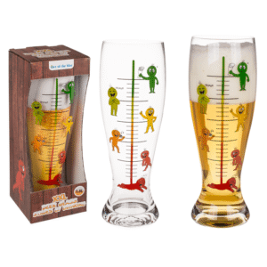 XXL Beer Glass, Stages of Drinking,