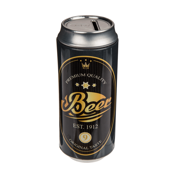 Tin Metal Money Bank, Beer Can, - Image 3