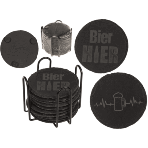 Slate coaster, with laser printing, - 220257#