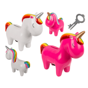 Unicorn Ceramic Money/Piggy Bank, 19 cm, 2 Colors