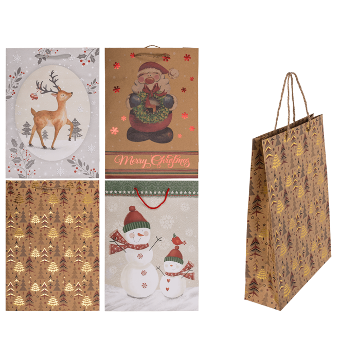 Paper gift bag, Christmas