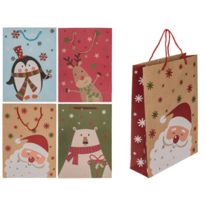 Paper gift bag, Christmas friends, - 160129#