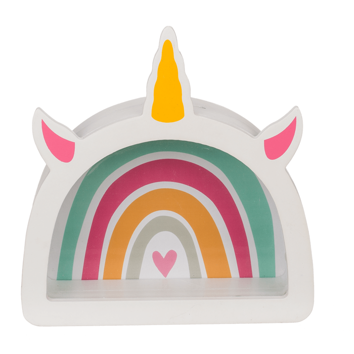 Wooden saving bank, Rainbow unicorn, - Image 2