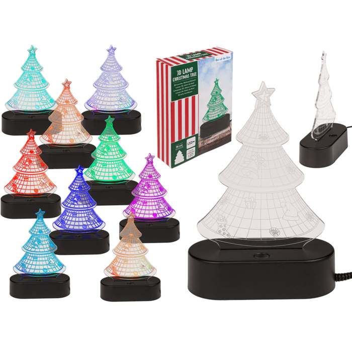 3D-Lamp, Christmas Tree, ca. 19 cm,