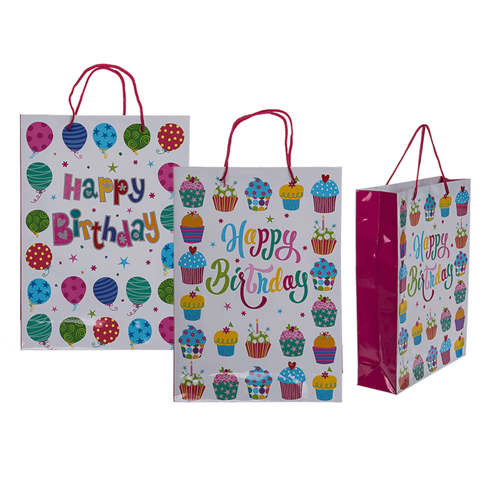 Paper Gift bag, Happy Birthday,