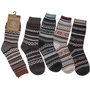Knitted socks for men, Natural,