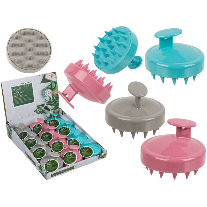 Scalp Massage Brush, ca. 7 x 7 x 5,5 cm,