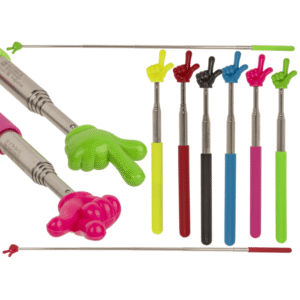 Extendable metal finger pointer,