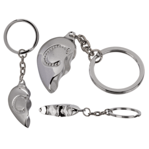 Metal Keychain, Broken Heart,